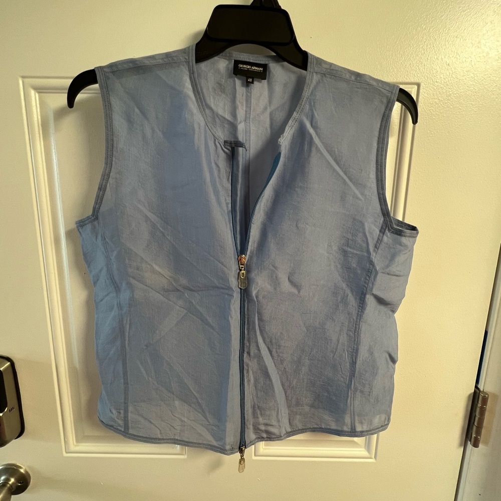 Light blue Giorgio Armani vest